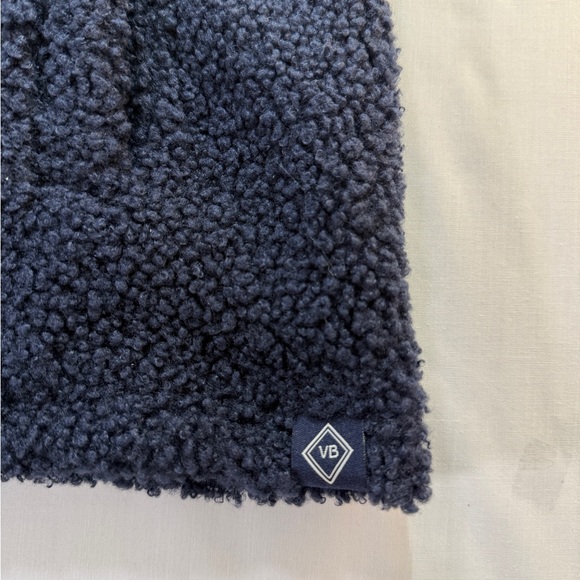 Vera Bradley Women's Teddy Fleece Pullover/ Navy Blue/ Quilted Panel Size Medium - Picture 8 of 14